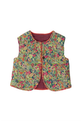 Gilet bébé patchwork liberty